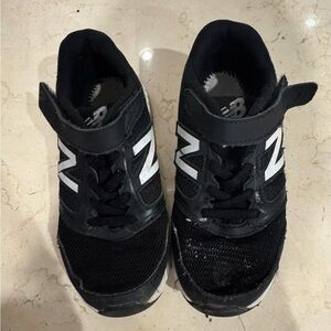 Kids New Balance sneakers, black and white, 13